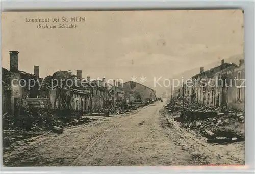 Loupmont Zerstoertes Dorf WK1 Loupmont