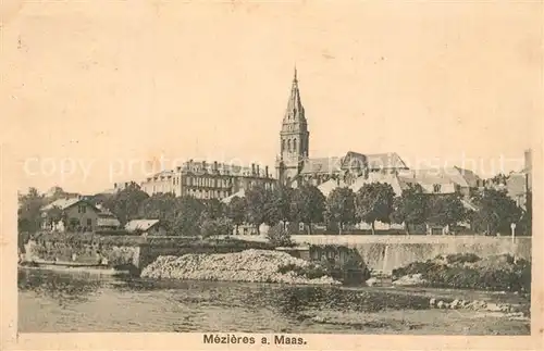 Mezieres Charleville Kirche Stadtpanorama Maas Mezieres Charleville