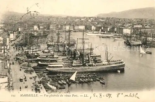 Marseille_Bouches du Rhone Panorama Hafen Marseille
