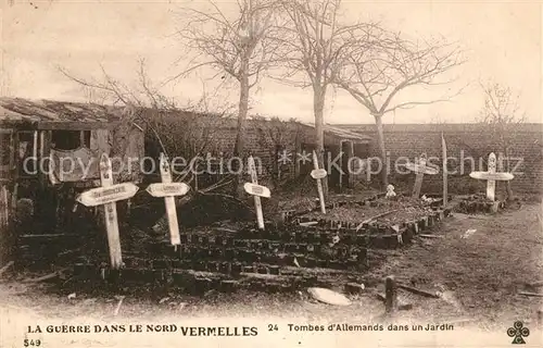 Vermelles Deutsche Graeber Guerre Dans le Nord Vermelles