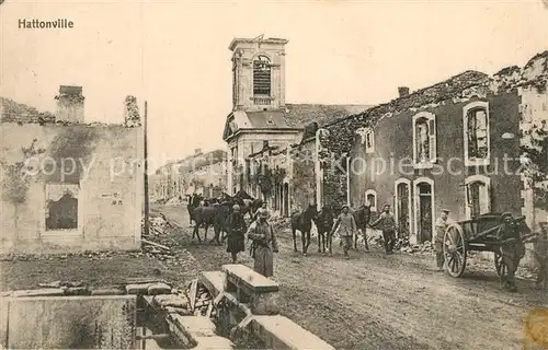 Hattonville_Hattonchatel Ruinen Kriegszerstoerung Hattonville_Hattonchatel