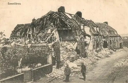 Ennetieres en Weppes Kriegszerstoerung Ennetieres en Weppes