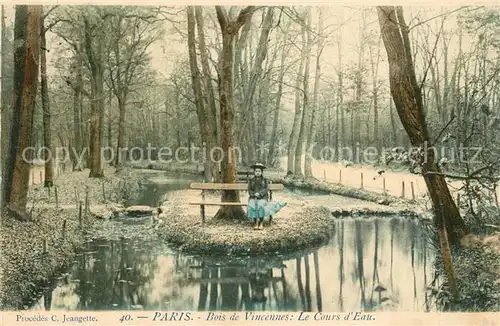 Paris Bois de Vincennes Le Cours de Eau Paris