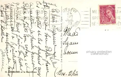 Combloux Panorama Mont Blanc Combloux