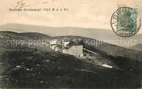 Belchen_Elsass Gasthaus Belchenkopf Belchen Elsass