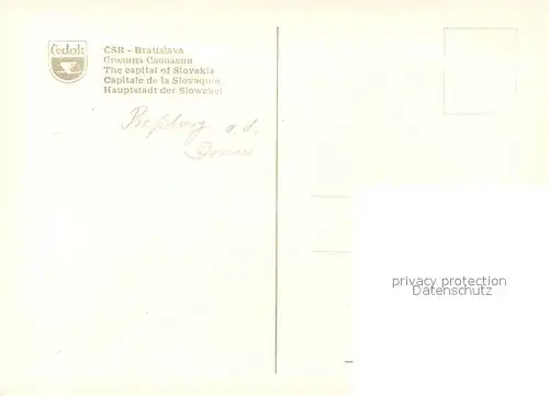 AK / Ansichtskarte Strassenbahn Bratislava  