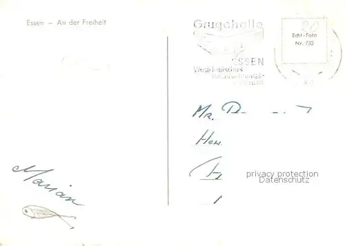 AK / Ansichtskarte Strassenbahn Essen An der Freiheit  