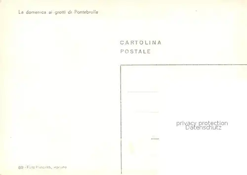AK / Ansichtskarte Kartenspiel Domenica ai Grotti di Pontebrolla Wein 