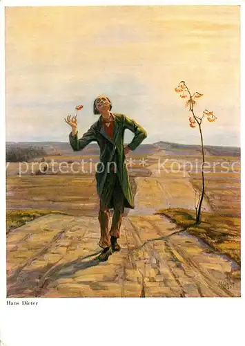 AK / Ansichtskarte Dieter_Hans Einer der seines Weges geht 
