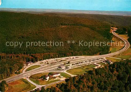 AK / Ansichtskarte Autobahn Rasthaus im Spessart Motel Fliegeraufnahme Rohrbrunn 