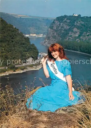 AK / Ansichtskarte St_Goarshausen Loreley Weink?nigin Bettina Lenz  St_Goarshausen