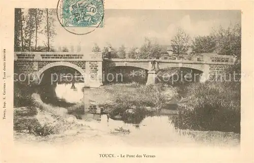 AK / Ansichtskarte Toucy Le Pont des Vernes Toucy