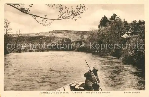 AK / Ansichtskarte Vincelottes Yonne Vue prise du moulin Vincelottes