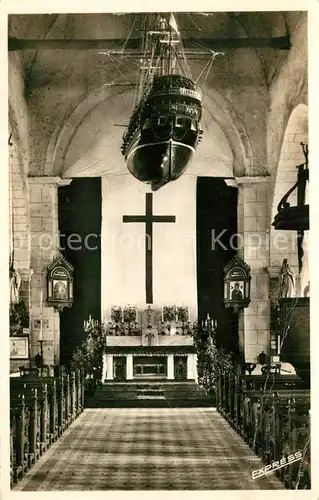 AK / Ansichtskarte Ile_de_Noirmoutier Eglise Saint Philibert Nef principale Ile_de_Noirmoutier