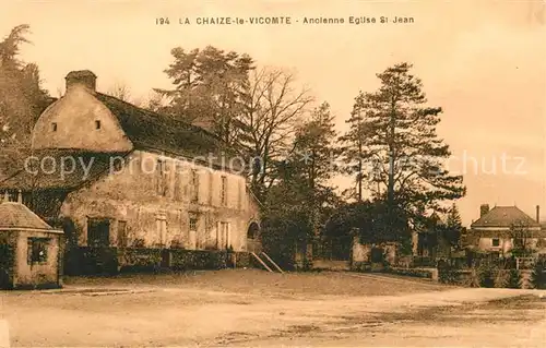 AK / Ansichtskarte La_Chaize le Vicomte Ancienne Eglise Saint Jean La_Chaize le Vicomte
