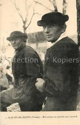 AK / Ansichtskarte Saint_Jean_de_Monts Maraichins au marche aux canards Saint_Jean_de_Monts