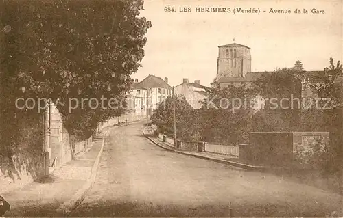 AK / Ansichtskarte Les_Herbiers Avenue de la Gare Les_Herbiers