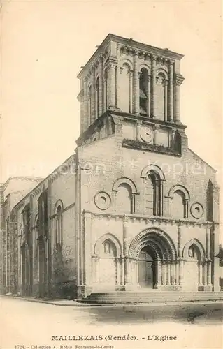 AK / Ansichtskarte Maillezais Eglise Maillezais