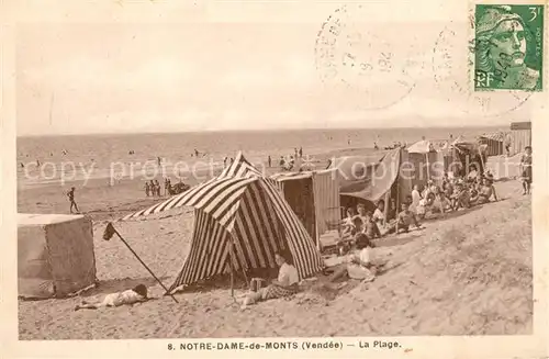 AK / Ansichtskarte Notre Dame de Monts La Plage Notre Dame de Monts