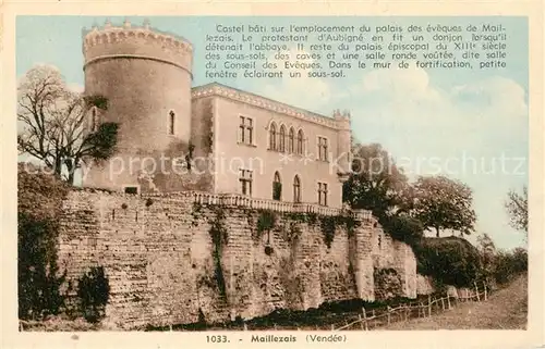 AK / Ansichtskarte Maillezais Castel de Maillezais Maillezais