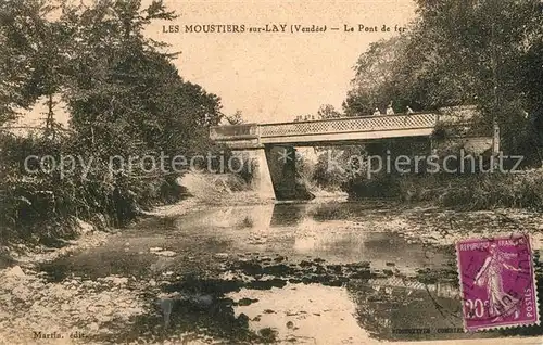 AK / Ansichtskarte Moutiers sur le Lay Le Pont de fer Moutiers sur le Lay