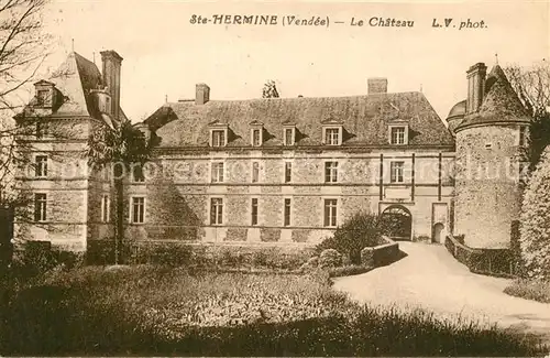 AK / Ansichtskarte Sainte Hermine Le Chateau Sainte Hermine