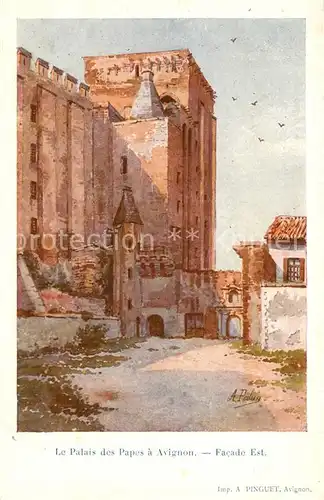 AK / Ansichtskarte Avignon_Vaucluse Le Palais des Papes Facade Est Avignon Vaucluse