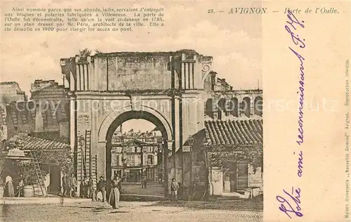 AK / Ansichtskarte Avignon_Vaucluse Porte de l Oulle Avignon Vaucluse