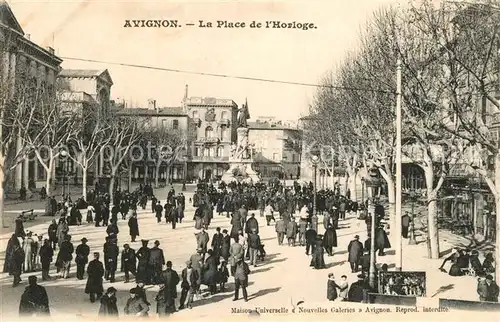 AK / Ansichtskarte Avignon_Vaucluse La Place de l Horloge Avignon Vaucluse
