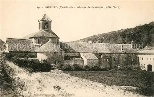 AK / Ansichtskarte Gordes Abbaye de Senanque Cote Nord Gordes