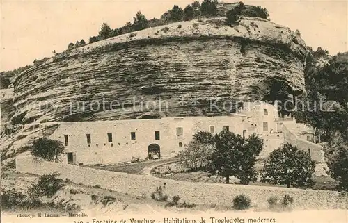 AK / Ansichtskarte Fontaine de Vaucluse Habitations de Troglodytes modernes Fontaine de Vaucluse