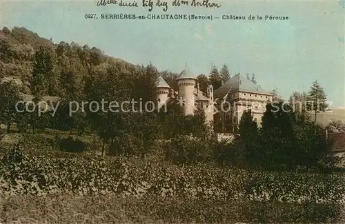 AK / Ansichtskarte Serrieres en Chautagne Chateau de la Perouse Serrieres en Chautagne