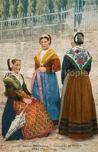 AK / Ansichtskarte Trachten_Frankreich Costumes de Savoie de Seez Tarentaise 