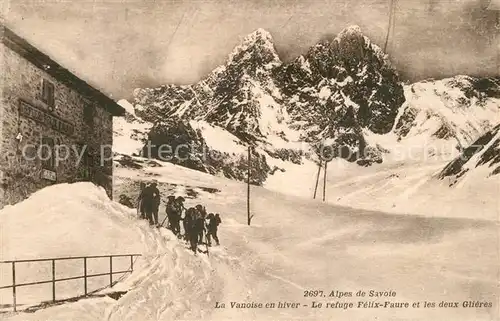 AK / Ansichtskarte Pralognan la Vanoise Refuge Felix Faure en hiver Alpes Francaises Pralognan la Vanoise