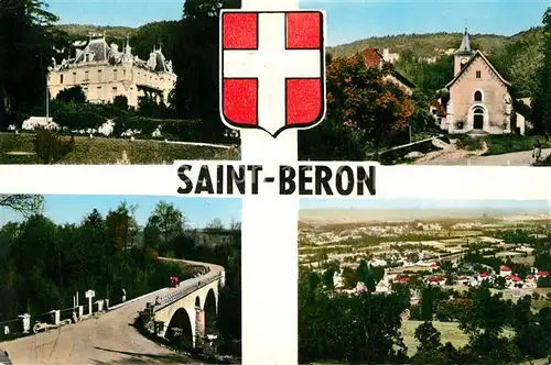 AK / Ansichtskarte Saint Beron Chateau Eglise Pont Panorama Saint Beron