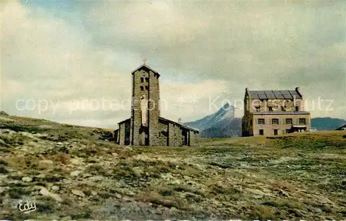 AK / Ansichtskarte Col_de_l_Iseran Le Sommet du Col Chapelle Hotel Col_de_l_Iseran