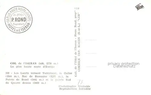 AK / Ansichtskarte Col_de_l_Iseran Gebirgspanorama Alpen Col_de_l_Iseran