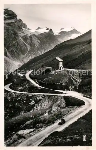 AK / Ansichtskarte Val_d_Isere Route du Col de l Iseran et Maison Cantonniere Alpes Francaises Val_d_Isere