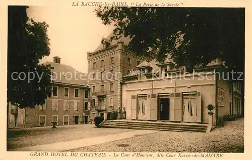 AK / Ansichtskarte La_Bauche Grand Hotel du Chateau Cour d Honneur La_Bauche