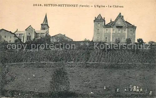 AK / Ansichtskarte Betton Bettonet Eglise Chateau Betton Bettonet