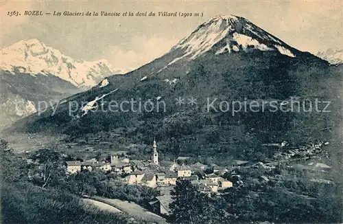 AK / Ansichtskarte Bozel Panorama Glaciers de la Vanoise Dent du Villard Alpes Francaises Bozel