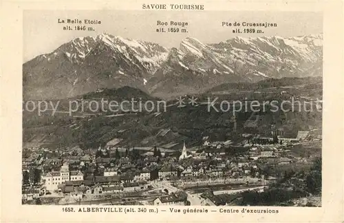 AK / Ansichtskarte Albertville_Savoie Vue generale Alpes Francaises Albertville_Savoie