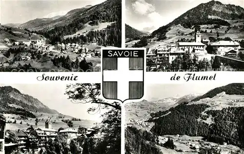 AK / Ansichtskarte Flumet Vue generale les Aravis Pont de Bellecombe Saint Nicolas la Chapelle Alpes Francaises Flumet