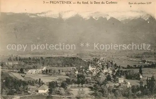 AK / Ansichtskarte Frontenex Panorama au fond Dent du Corbeau Alpes Francaises Frontenex