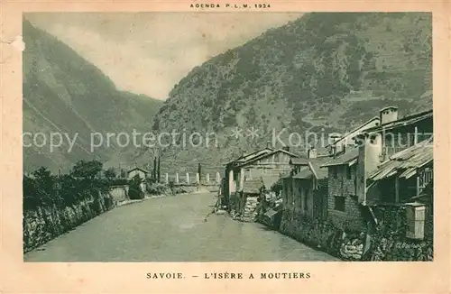 AK / Ansichtskarte Moutiers_d_Albertville Bords de l Isere Alpes Francaises Moutiers_d_Albertville