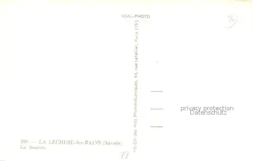 AK / Ansichtskarte La_Lechere_les_Bains La Source La_Lechere_les_Bains