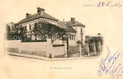 AK / Ansichtskarte Pontoise_Val d_Oise Palais de Justice 