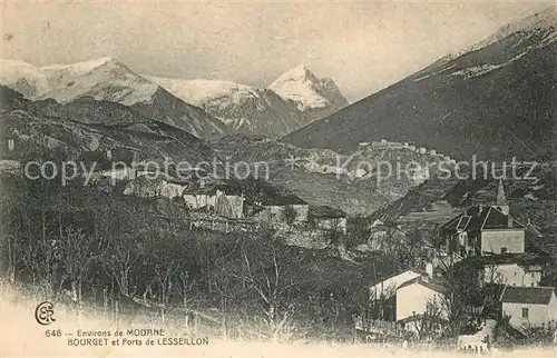 AK / Ansichtskarte Le_Bourget du Lac_Savoie Panorama Forts de Lesseillon Alpes Francaises Le_Bourget du Lac_Savoie