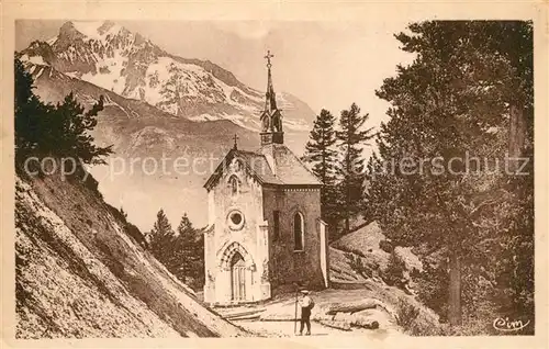 AK / Ansichtskarte Bramans Chapelle de la Delivrance Dent Parrachee Alpes Francaises Bramans