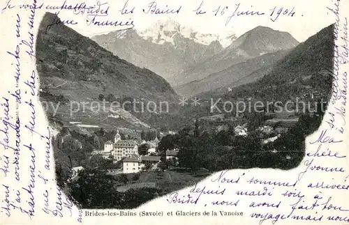 AK / Ansichtskarte Brides les Bains Panorama et Glaciers de la Vanoise Alpes Brides les Bains